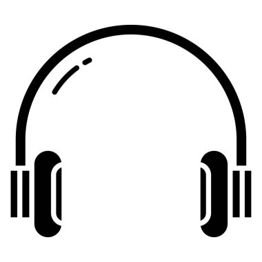 Kulaklık. Web simgesi basit tasarım