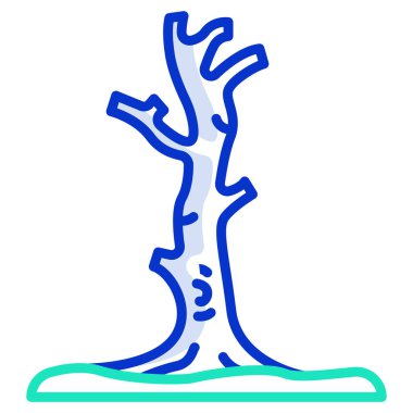 Ağaç. Web simgesi basit illüstrasyon