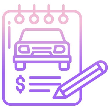 Fatura. Web simgesi basit illüstrasyon