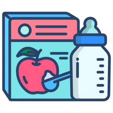 Web için basit bir içecek vektör simgesi çizimi