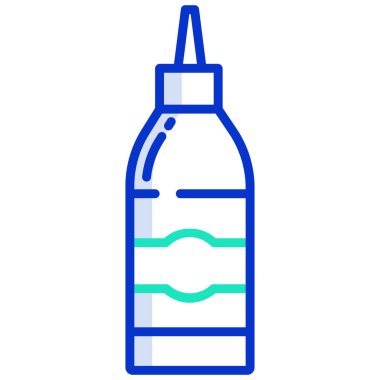 Şişe. Web simgesi basit illüstrasyon