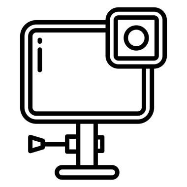 Kamera. Web simgesi basit illüstrasyon  