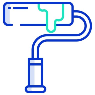 Boya fırçası. vektör illüstrasyonu