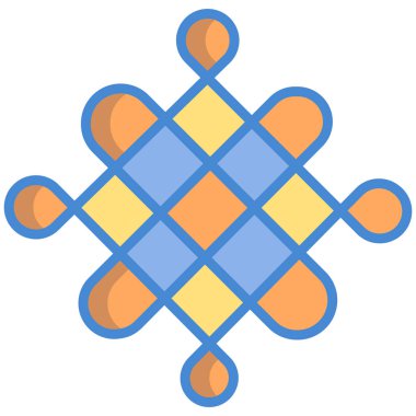 Sonsuz düğüm. Web simgesi basit illüstrasyon