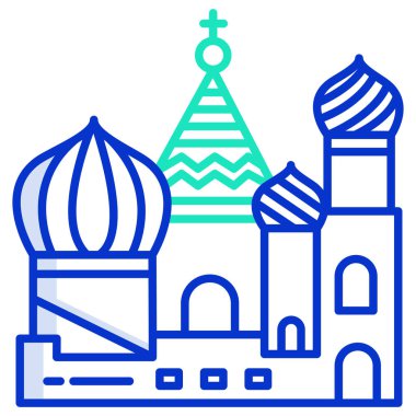 Kiliseye. Web simgesi basit illüstrasyon