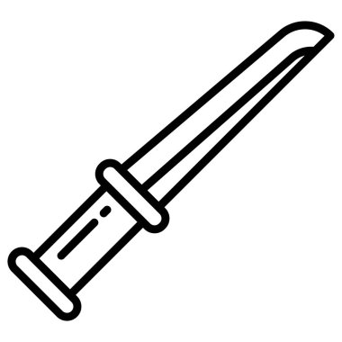 Bıçak ağ simgesi, vektör illüstrasyonu 