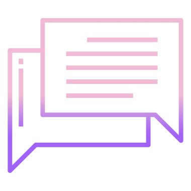 Konuş. Web simgesi basit illüstrasyon