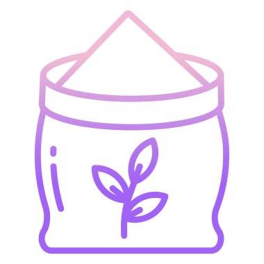 Arpa poşeti simgesinin vektör illüstrasyonu