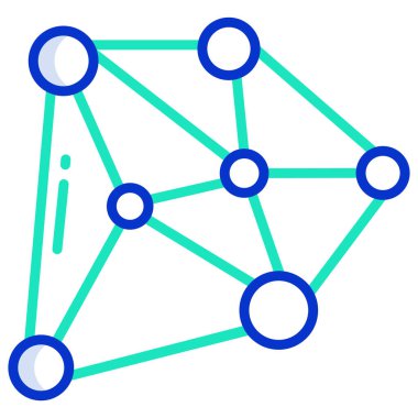 Molekül. Web simgesi basit illüstrasyon