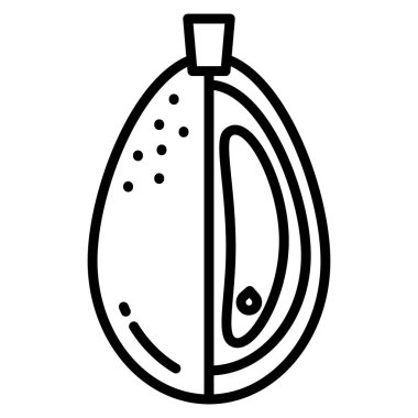 Kumquat, beyaz arka planda meyve. Düz vektör illüstrasyonu.