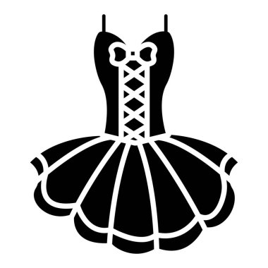 Basit vektör simgesi, Bale elbisesinin çizimi