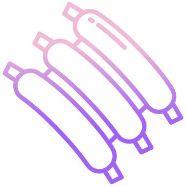 Kaburga. Web simgesi basit illüstrasyon