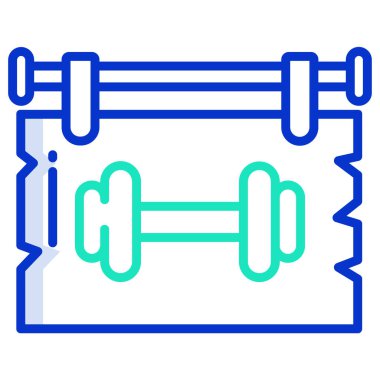 dambıl simgesinin vektör çizimi