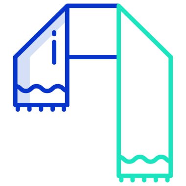 Atkı ağı simgesi, vektör illüstrasyonu