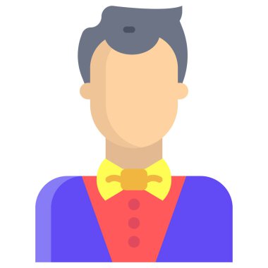 Adamım. Web simgesi basit illüstrasyon