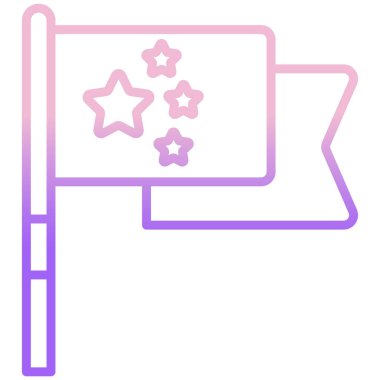 Bayrak. Web simgesi basit tasarım 