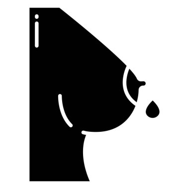 Kadın göğsünün vektör çizimi