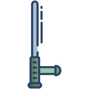 Baton . Web simgesi basit illüstrasyon