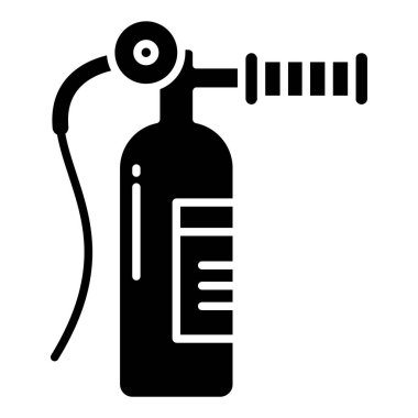 Yangın söndürme simgesinin vektör çizimi
