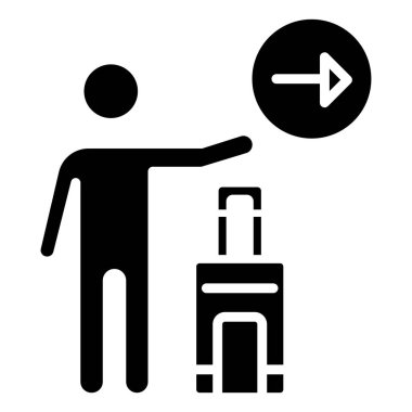 Adamım. Web simgesi basit illüstrasyon