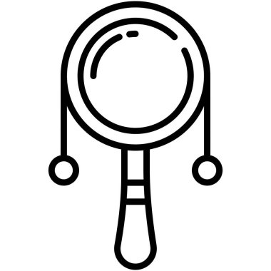 Çıngırak. Web simgesi basit tasarım