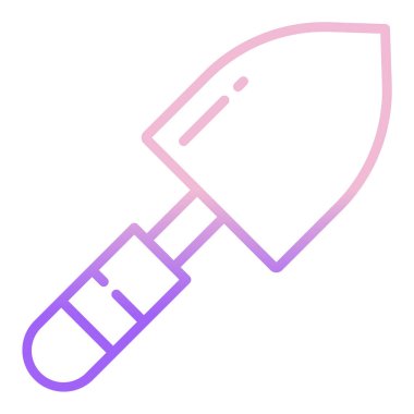 Trowel web simgesi basit vektör illüstrasyonu