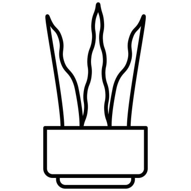 Bitki simgesinin vektör illüstrasyonu