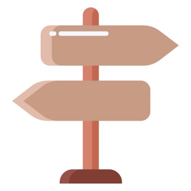 İşaret levhası Web simgesi basit illüstrasyon