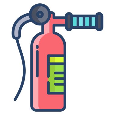 Yangın söndürme simgesinin vektör çizimi