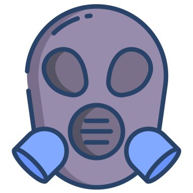 maske simgesi vektör illüstrasyonu 