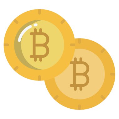 bitcoin. Web simgesi basit tasarım