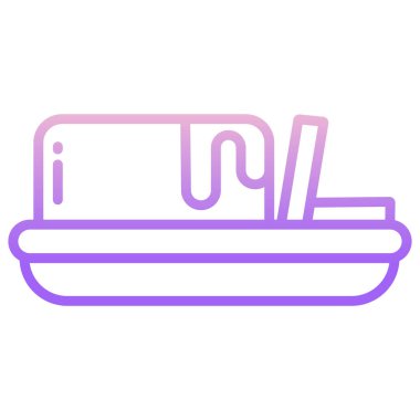 Yemek. Web simgesi basit tasarım