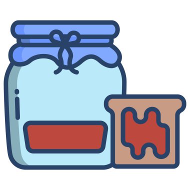 Kavanoz. Web simgesi basit illüstrasyon