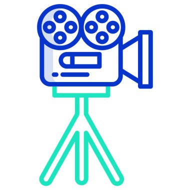 Film Kamerası. Basit illüstrasyon