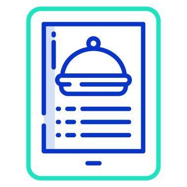 yiyecek dağıtım simgesi vektör illüstrasyonu