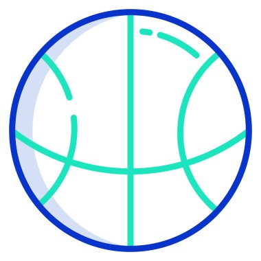 Basketbol. Web simgesi basit illüstrasyon