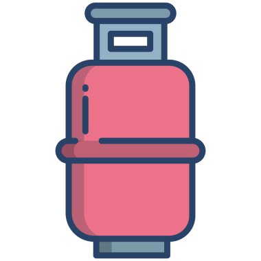 Gaz şişesinin basit vektör simgesi