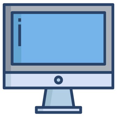 Bilgisayar. Web simgesi basit illüstrasyon