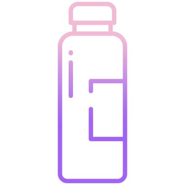 Basit vektör simgesi, şişe illüstrasyonu