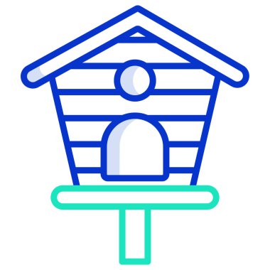 Kuş yuvası. Web simgesi basit illüstrasyon