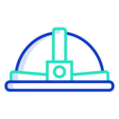 Miğfer. Web simgesi basit illüstrasyon