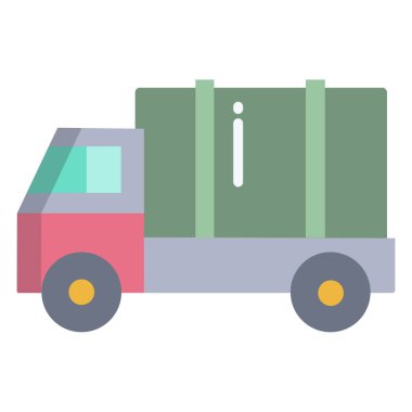 kamyon web simgesi basit illüstrasyon