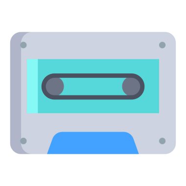 Kaset simgesi. Vektör çizim