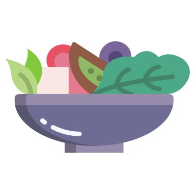 Salata ve sebze vektör çizimi