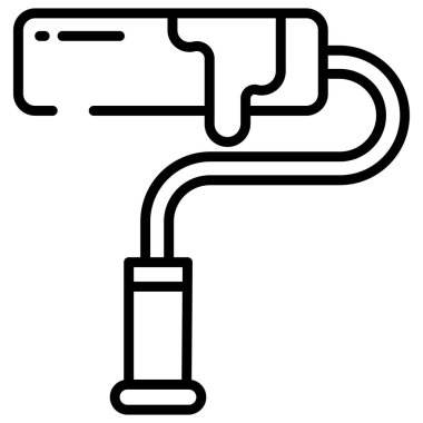 Boya fırçası. vektör illüstrasyonu