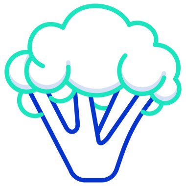 Brokoli. Web simgesi basit illüstrasyon