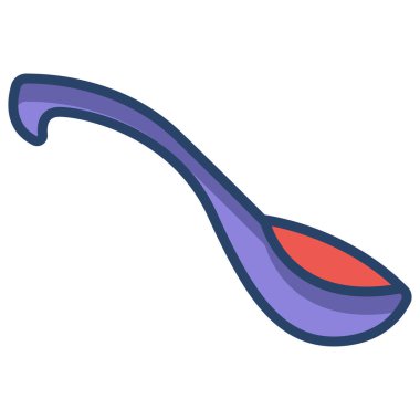 Kaşık. Web simgesi vektör illüstrasyonu