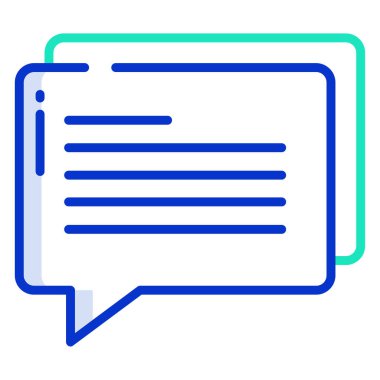 Konuş. Web simgesi basit illüstrasyon 