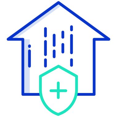 Ev. Web simgesi basit illüstrasyon