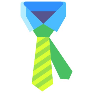 Kravat. Web simgesi basit illüstrasyon